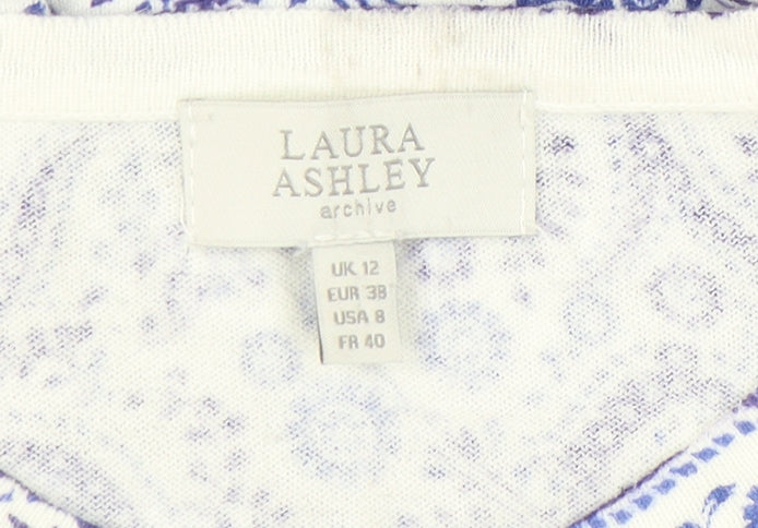 Laura Ashley Women’s Multicoloured Floral Cotton Cardigan UK 12