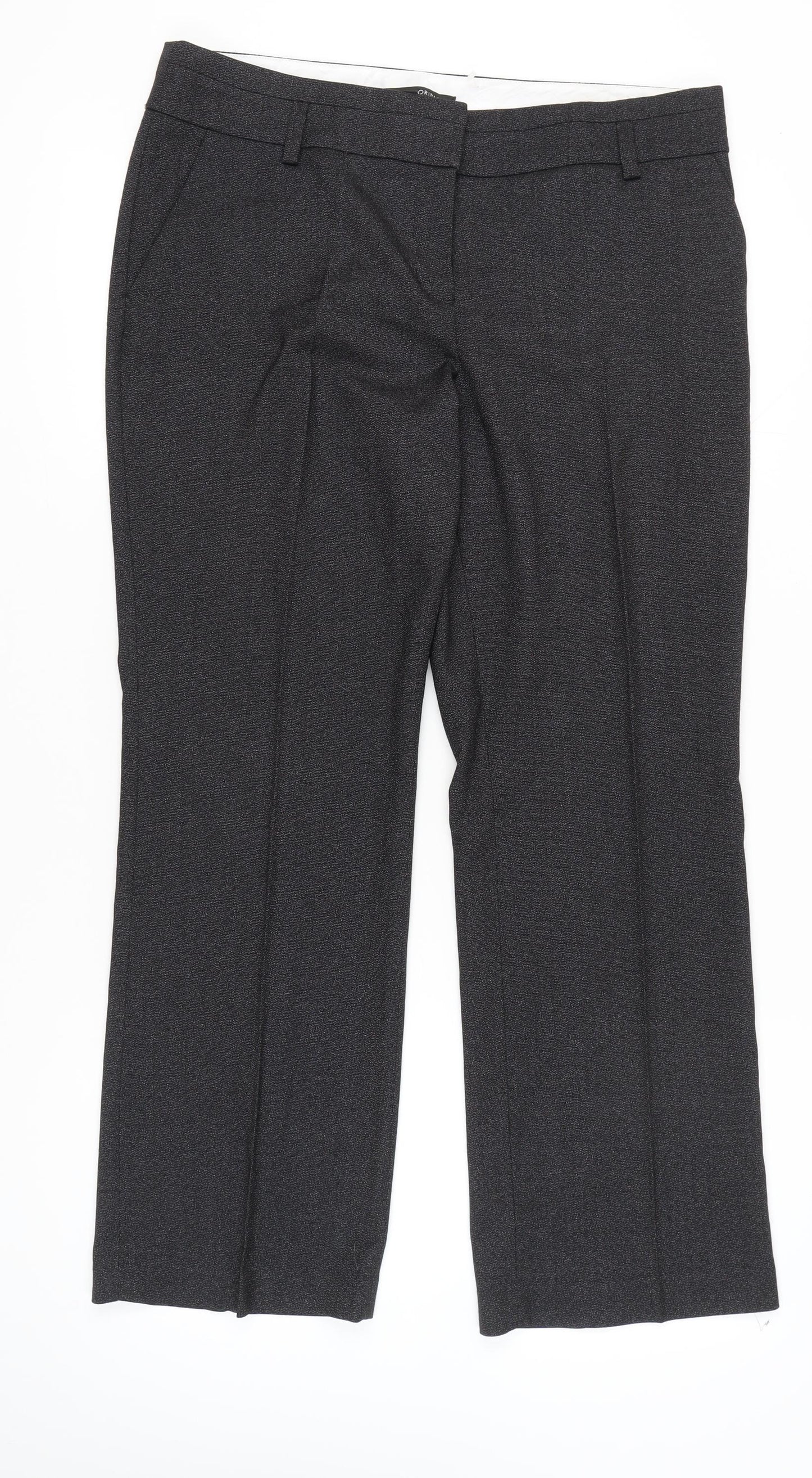 Next Women’s Grey Dress Pants Size 16 Regular Stretch Work Trousers