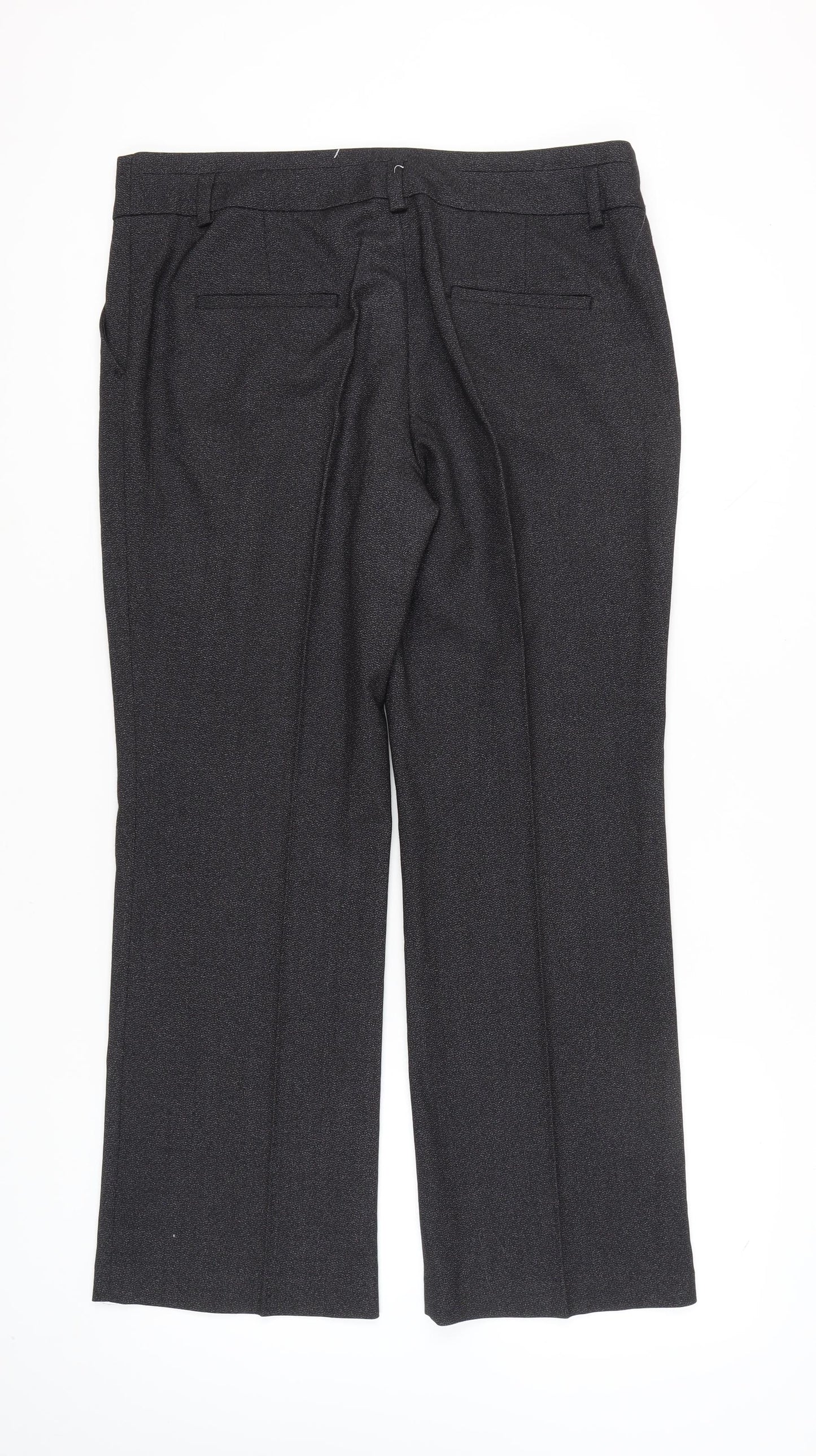 Next Women’s Grey Dress Pants Size 16 Regular Stretch Work Trousers