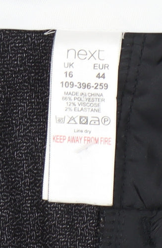 Next Women’s Grey Dress Pants Size 16 Regular Stretch Work Trousers