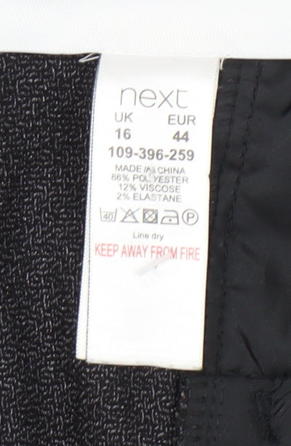Next Women’s Grey Dress Pants Size 16 Regular Stretch Work Trousers