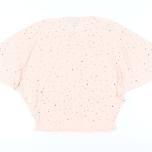 Phase Eight Women’s Pink Sequin Pullover Jumper UK S