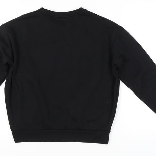 Disney Womens Black Sweatshirt S Regular Fit Mickey & Friends Graphic