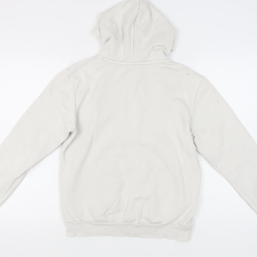 Puma Women Ivory Pullover Hoodie Small Logo Sportswear