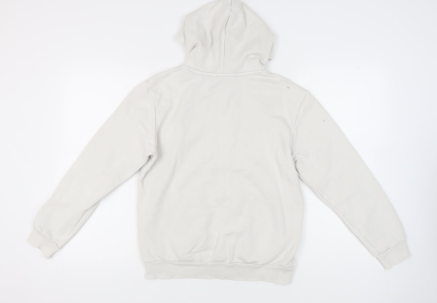 Puma Women Ivory Pullover Hoodie Small Logo Sportswear