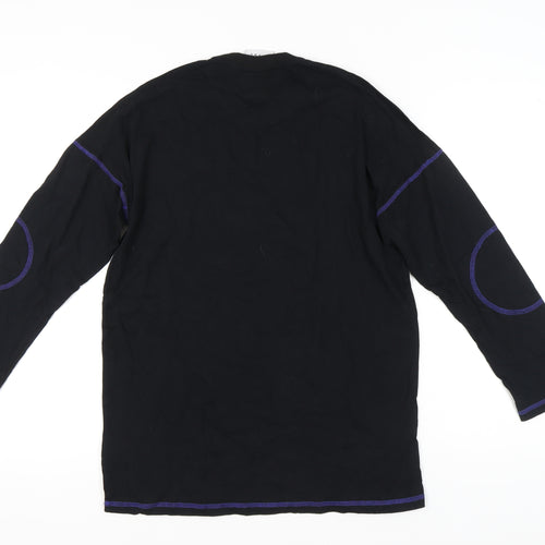 Ragged Jeans Men’s Black XS Long Sleeve Graphic Crew Neck T-Shirt