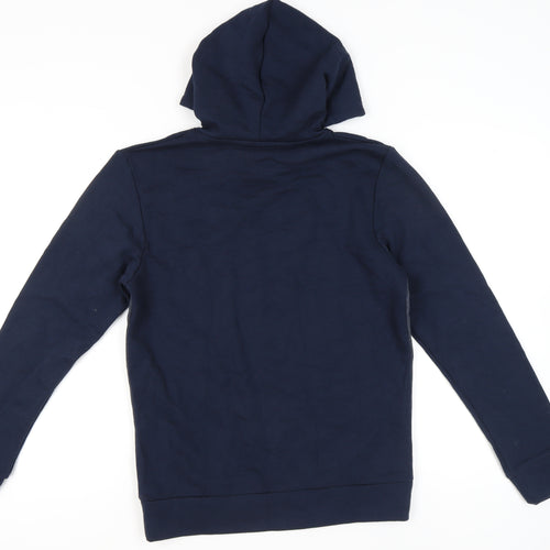 Jack & Jones Men’s Blue Pullover Hoodie Small Logo Graphic
