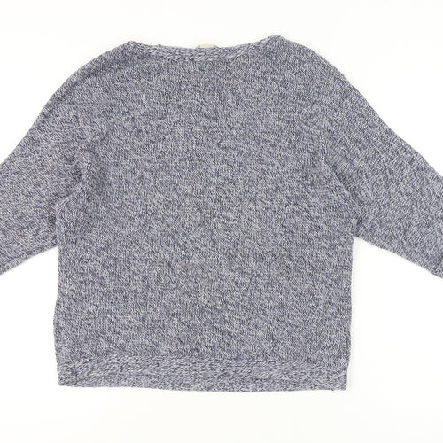 H&M Women’s Grey Knit Pullover Jumper Small Relaxed Fit