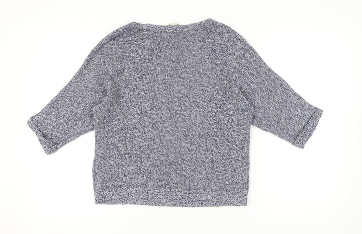 H&M Women’s Grey Knit Pullover Jumper Small Relaxed Fit