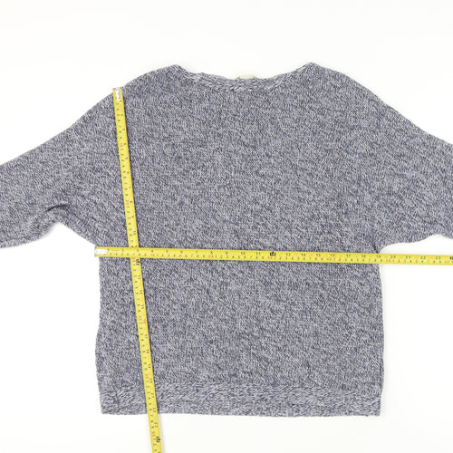 H&M Women’s Grey Knit Pullover Jumper Small Relaxed Fit