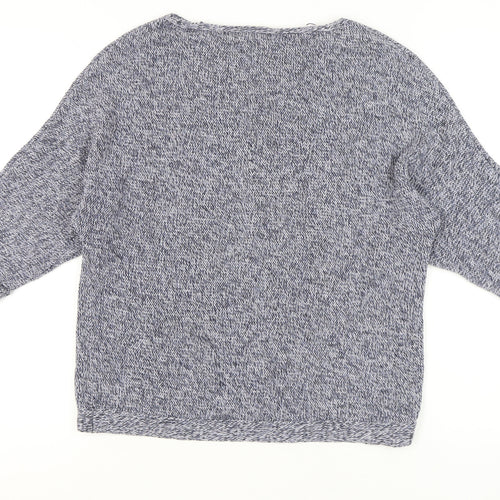 H&M Women’s Grey Knit Pullover Jumper Small Relaxed Fit