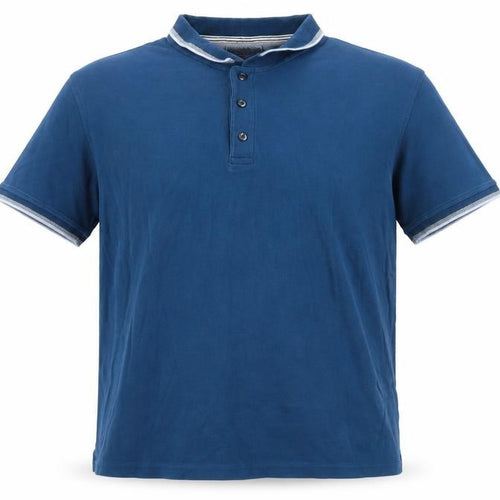 Maine New England Men's Blue Cotton Polo Shirt XL Tailored Fit