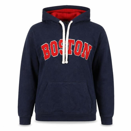 Bay State Gear Womens Navy Boston Hoodie XS Pullover Cotton Blend