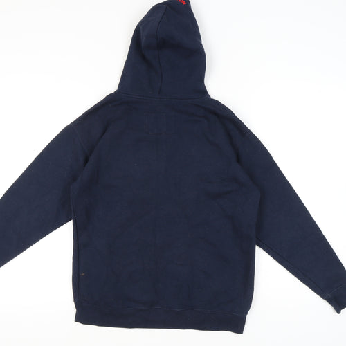Bay State Gear Womens Navy Boston Hoodie XS Pullover Cotton Blend