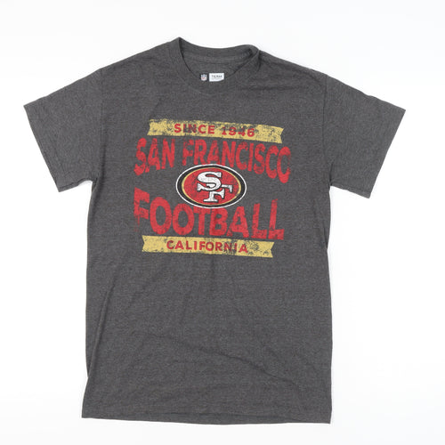 NFL Team Apparel Mens Grey Small San Francisco 49ers T-Shirt