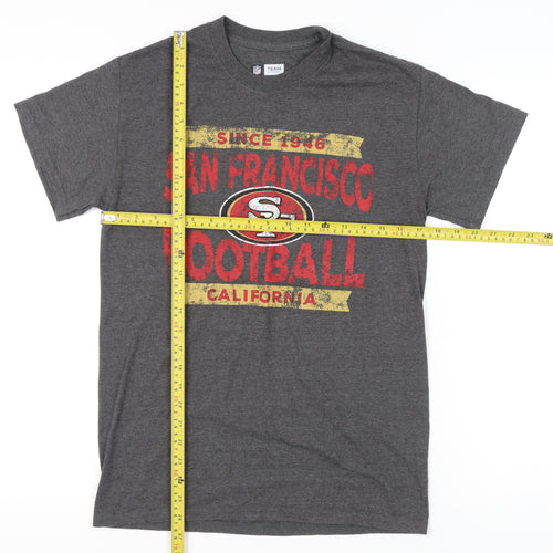 NFL Team Apparel Mens Grey Small San Francisco 49ers T-Shirt