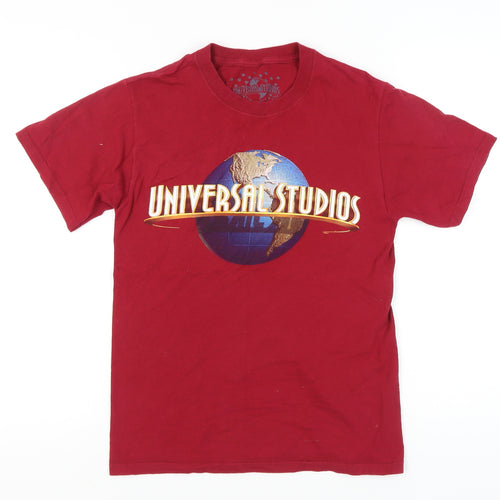 Universal Studios Men’s Red Small Graphic Cotton T-Shirt
