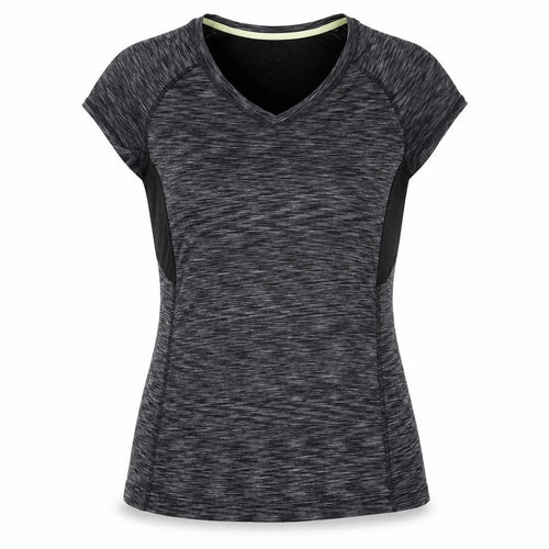 Athletic Works Womens Black Size 12 Jersey Active T-Shirt V-Neck