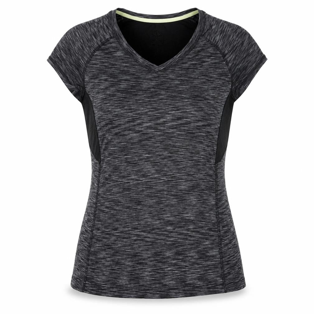 Athletic Works Womens Black Size 12 Jersey Active T-Shirt V-Neck