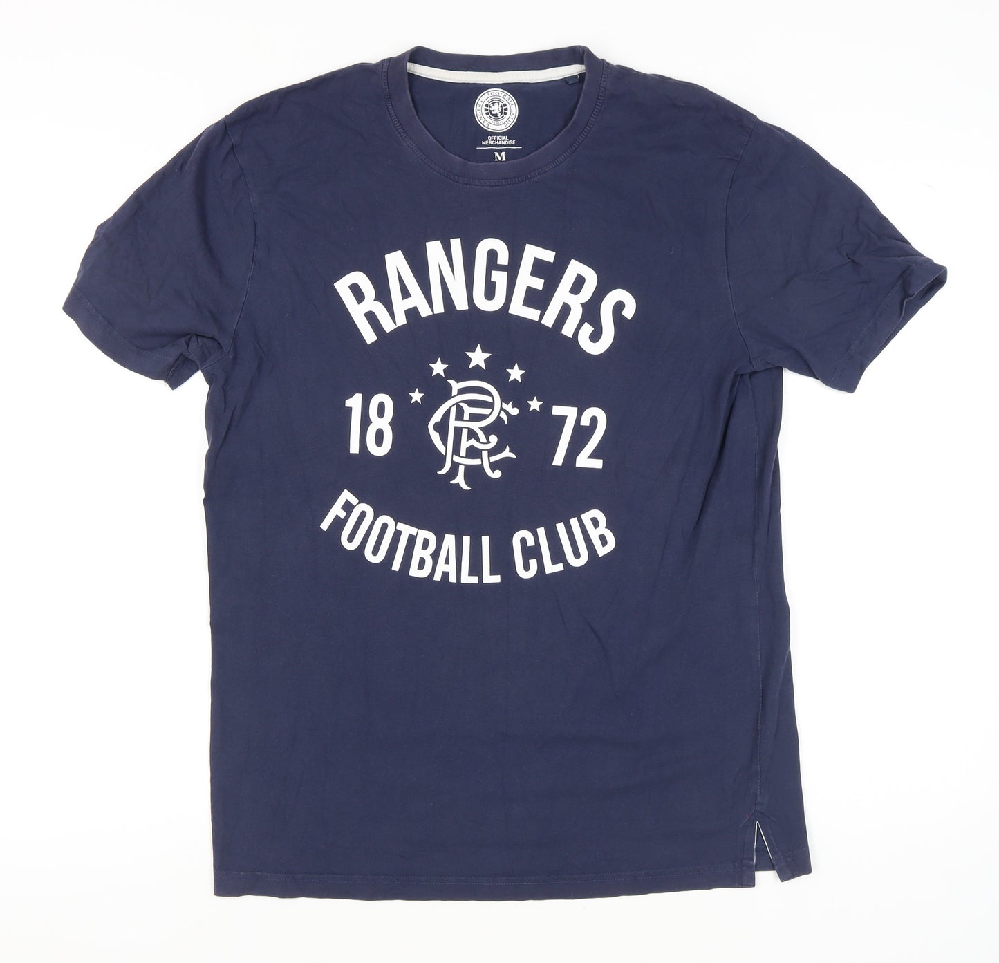 Rangers Football Club Men's Blue Medium Graphic T-Shirt