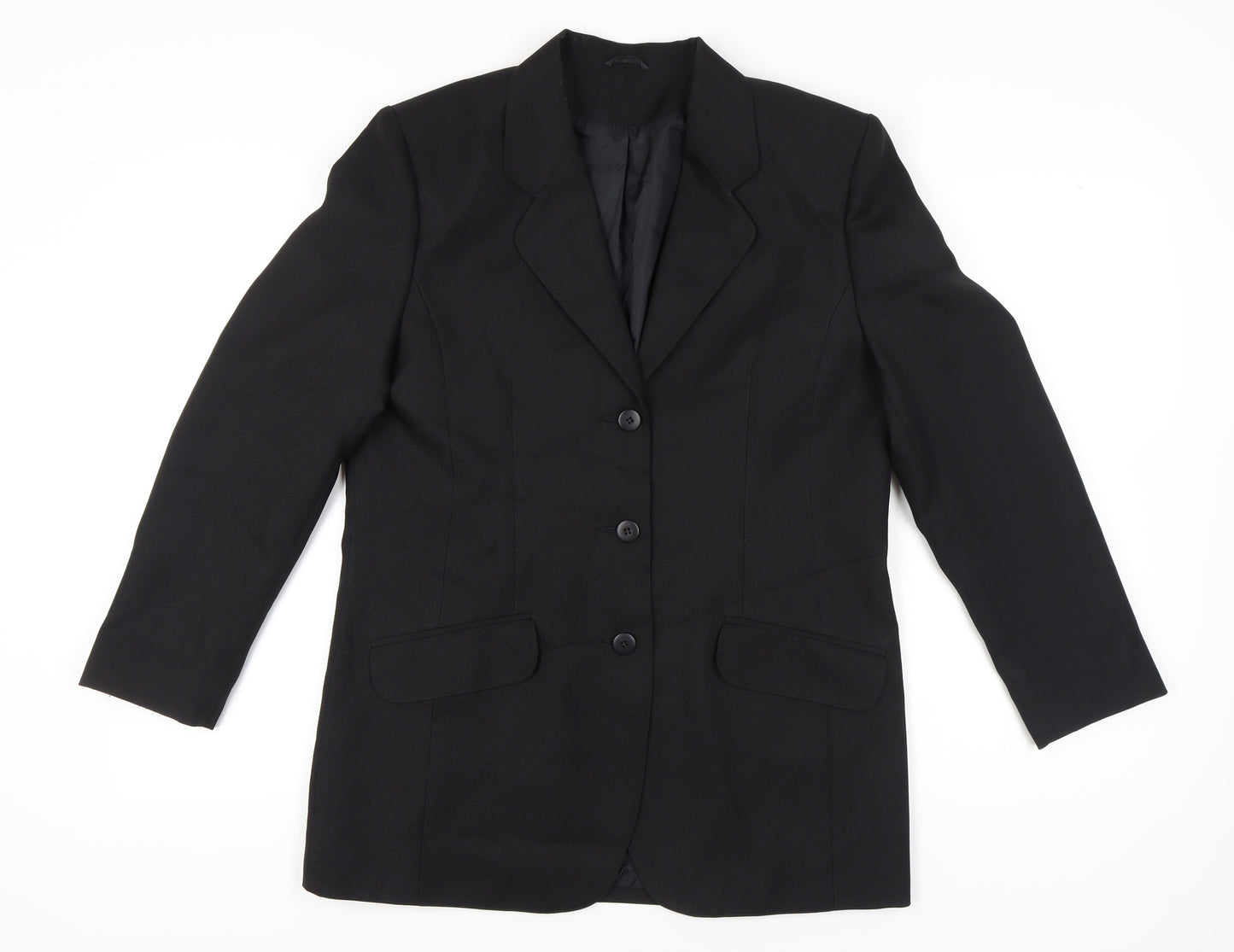 Classic Woman Black Blazer Jacket Women Size 14 UK Work Formal