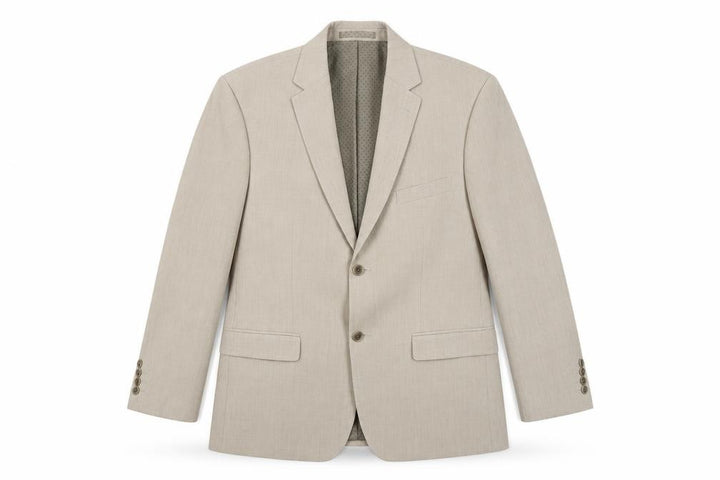 Greenwoods Men’s Beige Regular Fit Blazer Jacket 40R Single-Breasted
