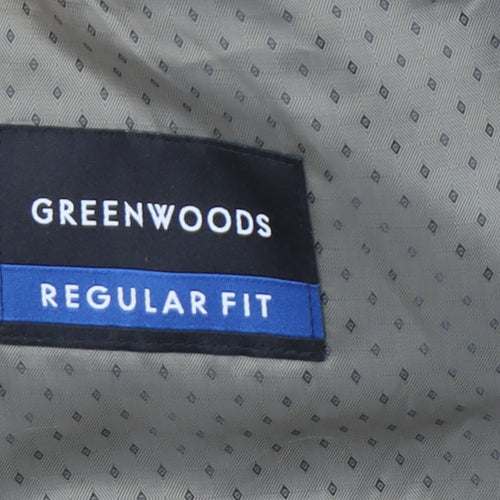 Greenwoods Men’s Beige Regular Fit Blazer Jacket 40R Single-Breasted