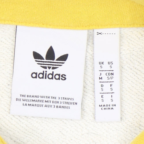 Adidas Women’s Colourblock Sweatshirt Small Grey Blue Beige Logo