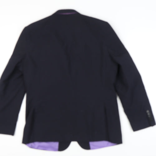 Harry Brown Men’s Black Slim Fit Blazer Jacket 42S