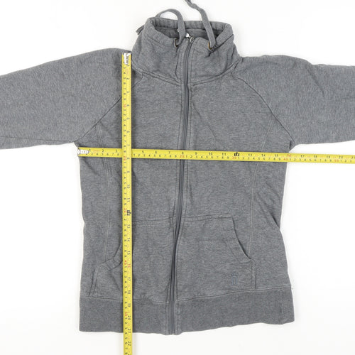 ONLY Unisex Kids Grey Full Zip Hoodie Sweatshirt Size M Regular Fit