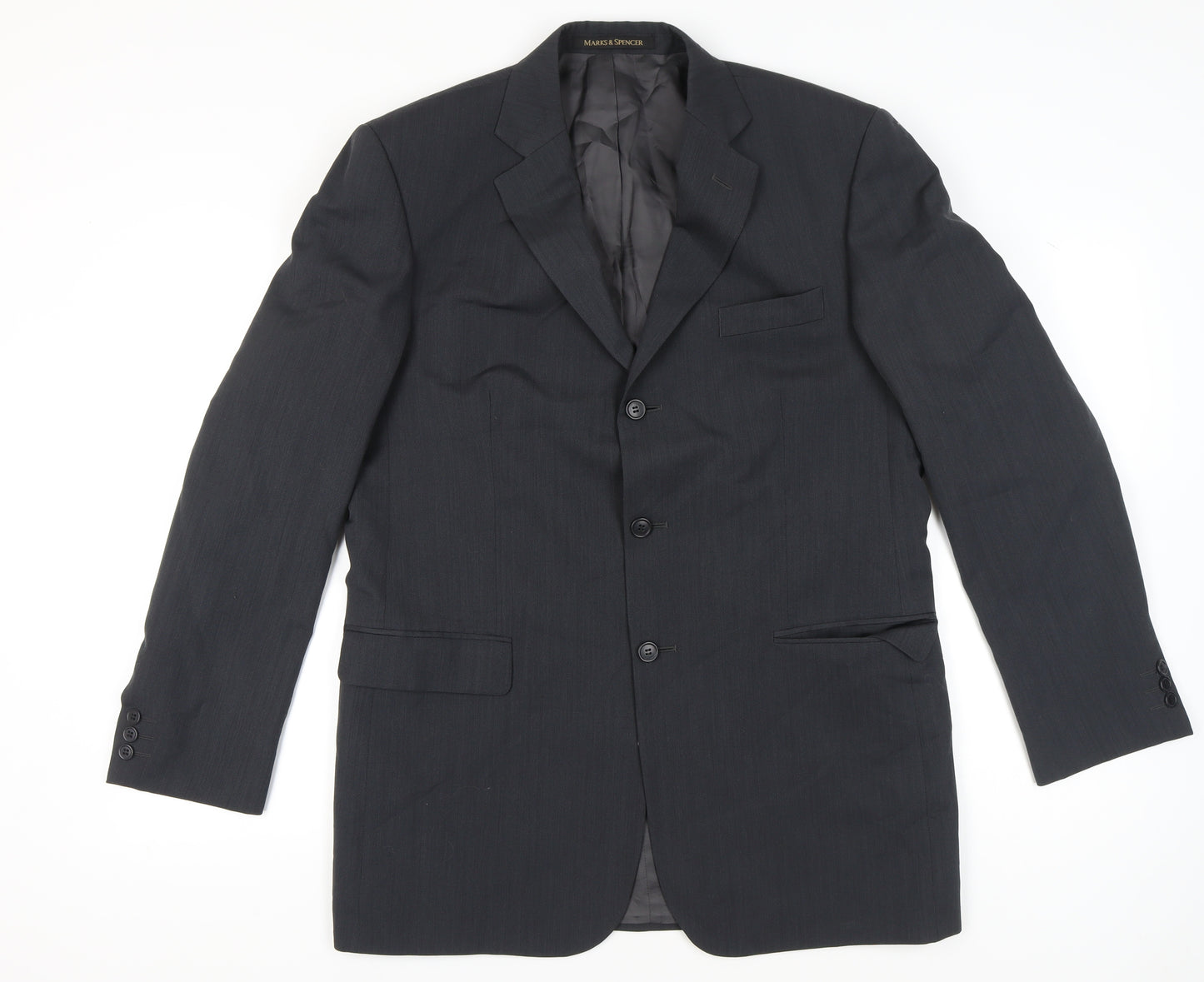Marks and Spencer Men’s Graphite 42L Wool Blend Blazer Jacket