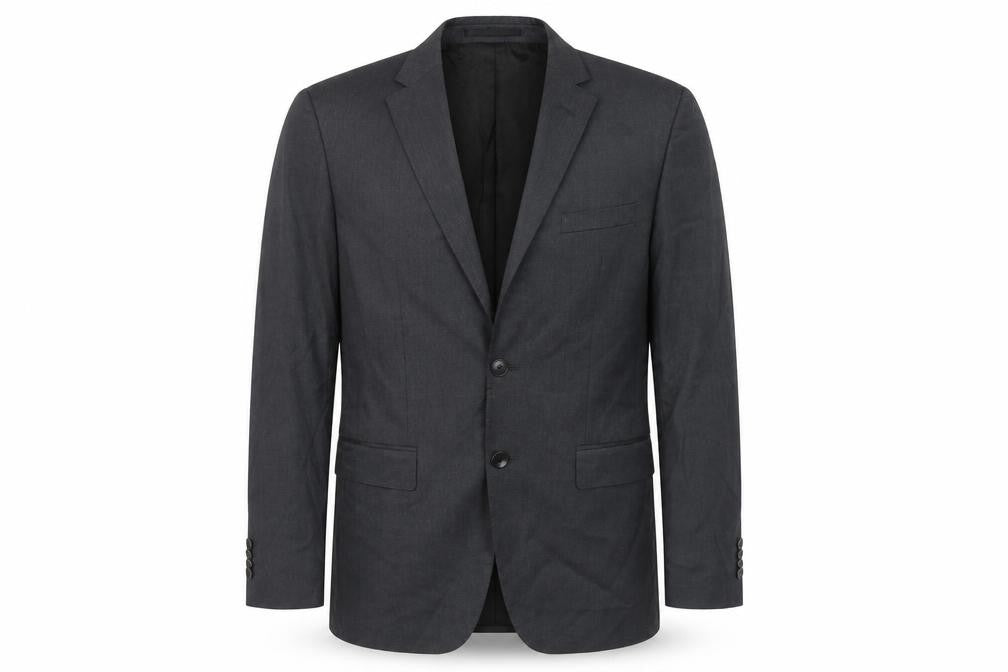 Hugo Boss Men’s Grey Wool Blazer Jacket Size 38R Regular Fit
