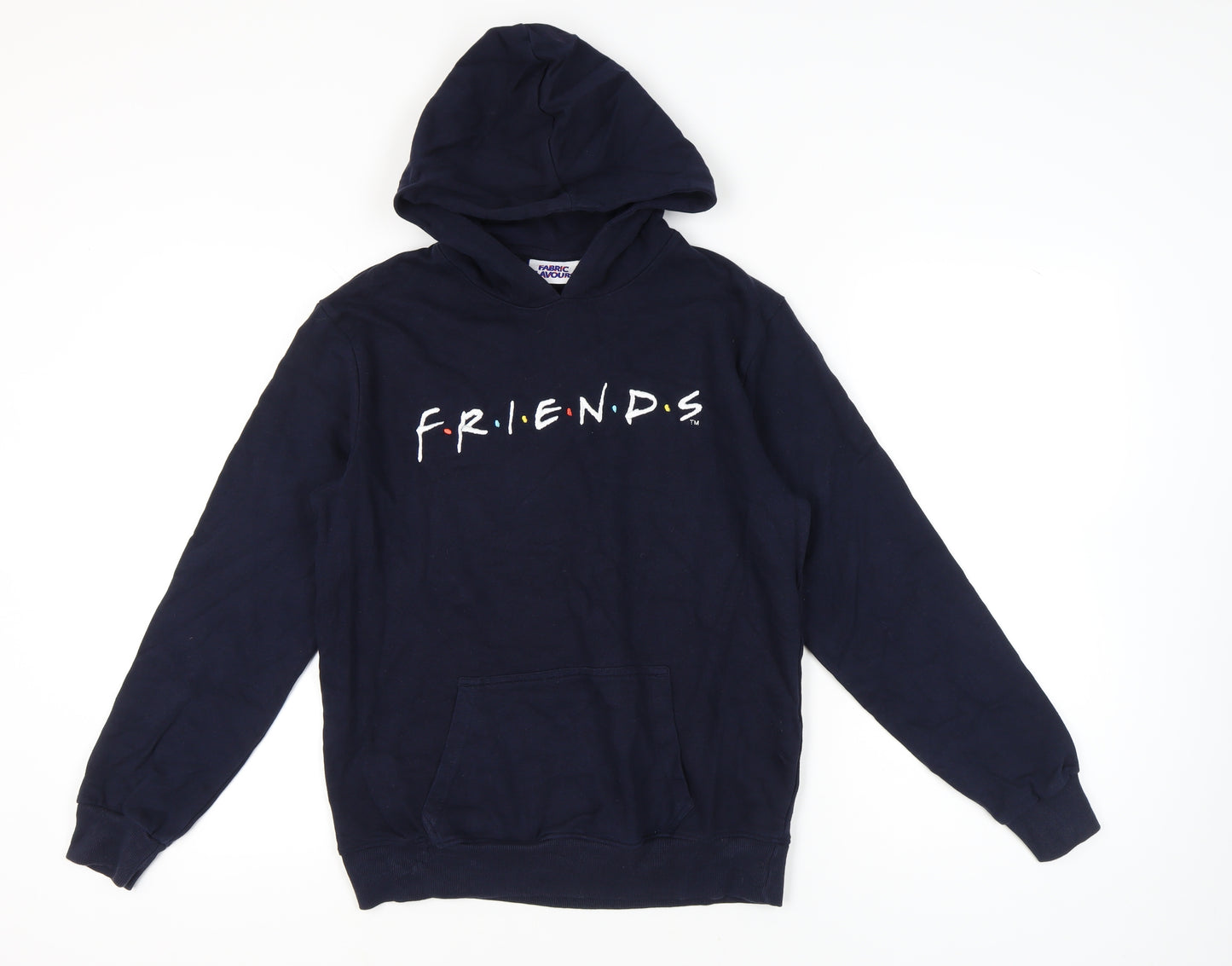 Fabric Flavours Girls Friends Navy Blue Pullover Hoodie 15-16Y TV Logo