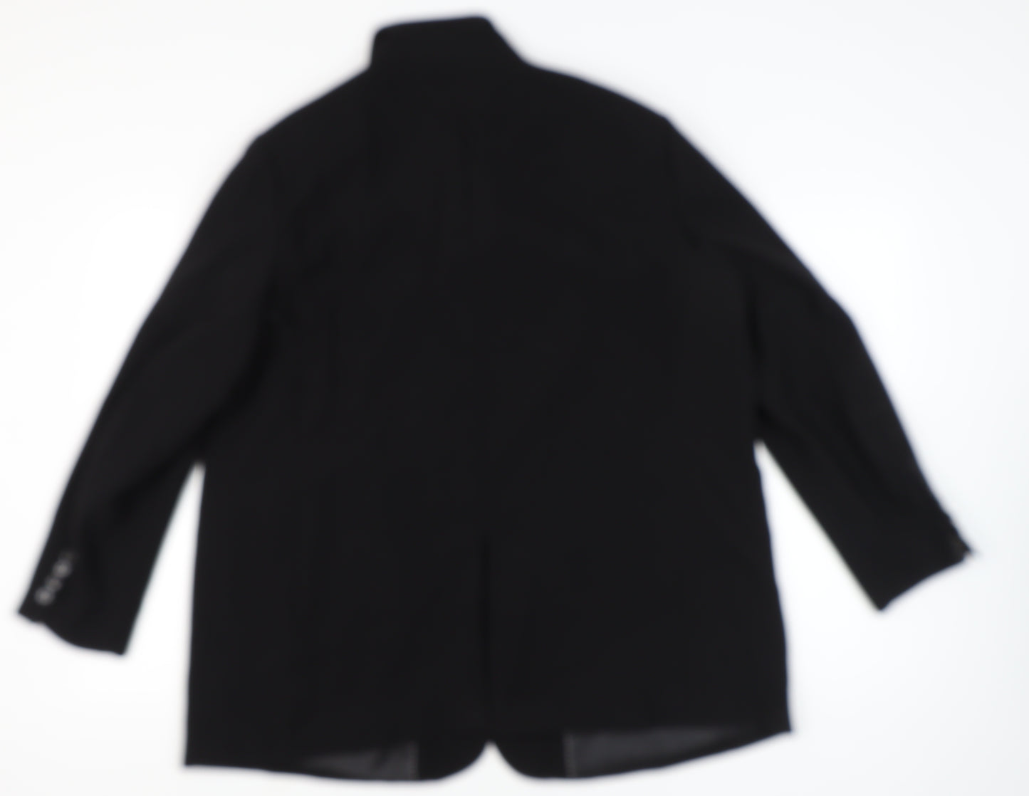MNG Womens Black 2XL Single-Breasted Blazer Jacket Workwear