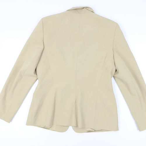 Hyphen Women Beige Blazer Jacket UK 14 Tailored Work Formal