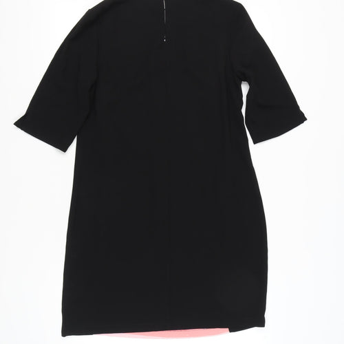 Anthology Womens Black Multicoloured Striped Sheath Dress Size 12