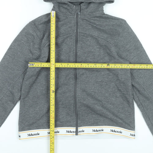 McKenzie Boys Grey Full Zip Hoodie 13-15 Years Casual Sportswear