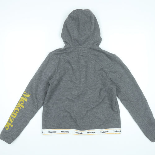 McKenzie Boys Grey Full Zip Hoodie 13-15 Years Casual Sportswear