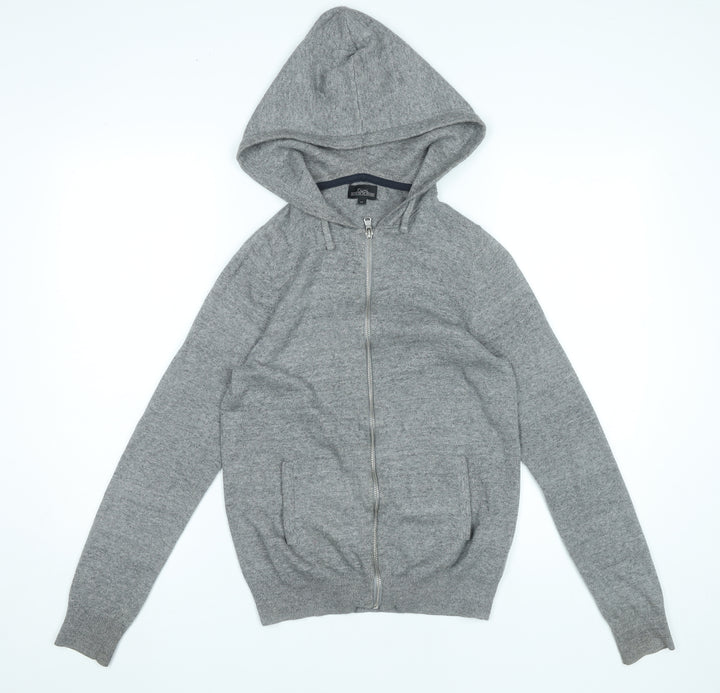 Next Men's Grey XS Full Zip Hoodie Cotton Long Sleeve