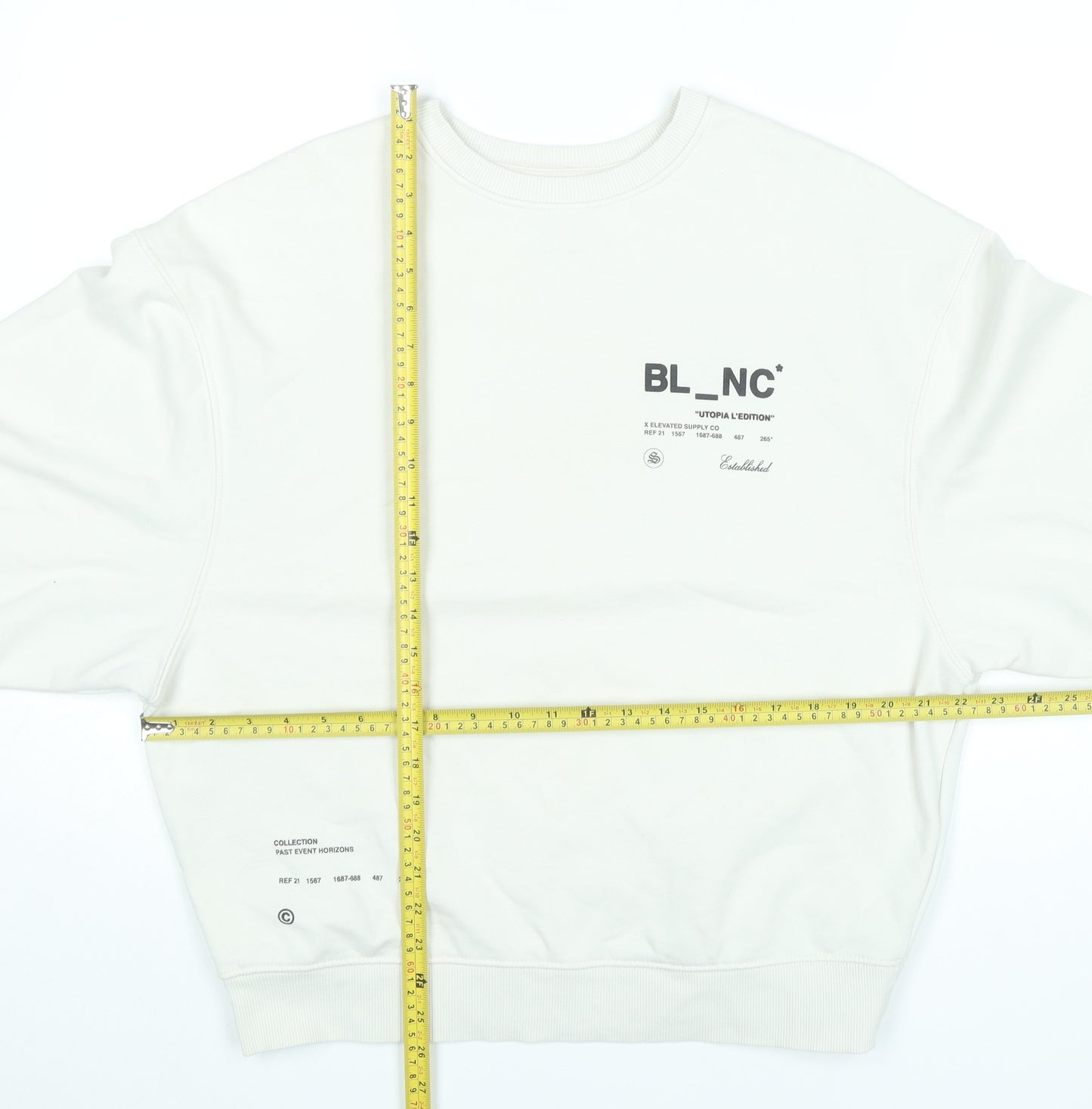 River Island Men's White Graphic Print Pullover Sweatshirt Size S