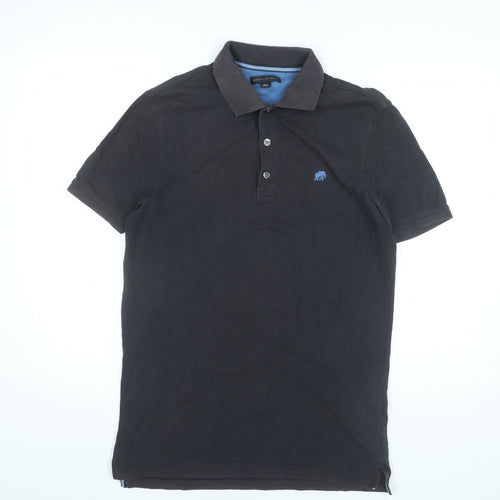 Banana Republic Men's Black Small Polo Shirt Cotton Stretch