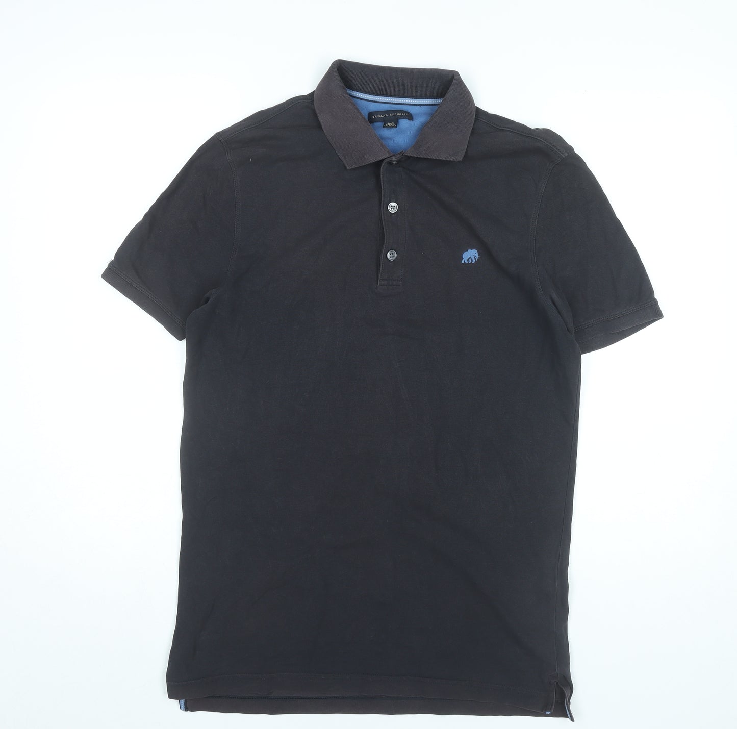 Banana Republic Men's Black Small Polo Shirt Cotton Stretch