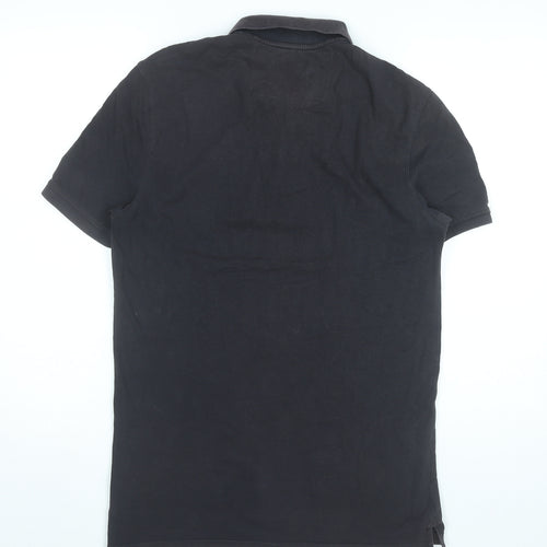 Banana Republic Men's Black Small Polo Shirt Cotton Stretch
