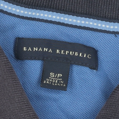 Banana Republic Men's Black Small Polo Shirt Cotton Stretch