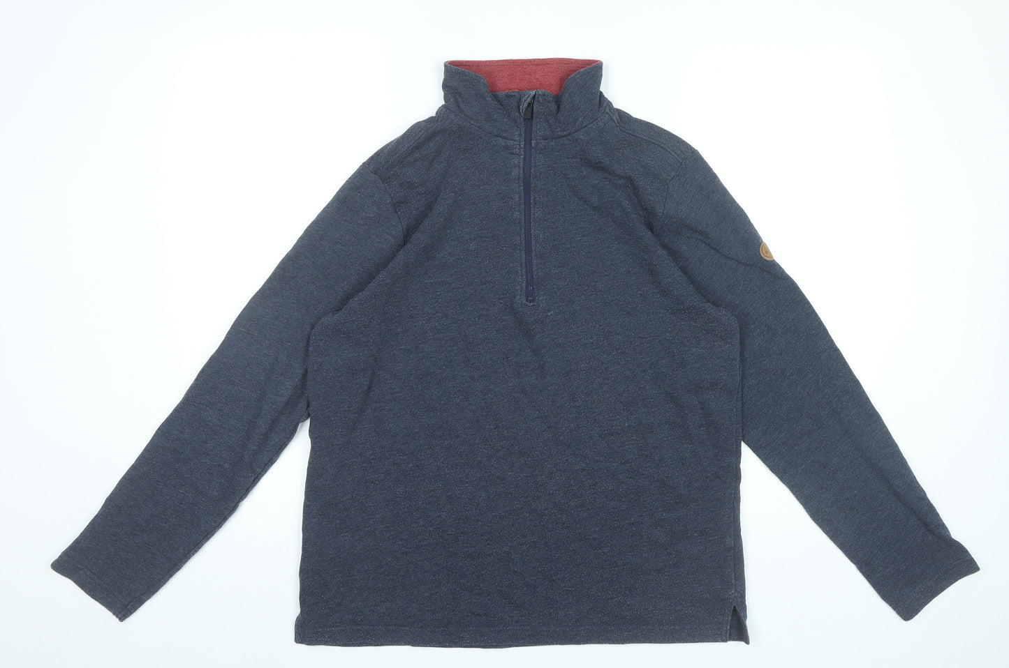 Trespass Men’s Blue Fleece 1/4 Zip Sweatshirt Size S Outdoor Hiking