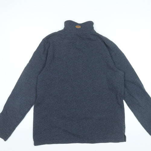 Trespass Men’s Blue Fleece 1/4 Zip Sweatshirt Size S Outdoor Hiking