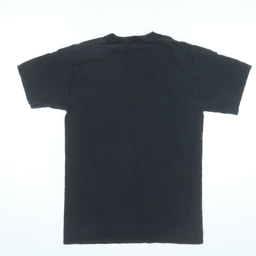 Hanes Men’s Black Graphic T-Shirt Small Nature Outdoor Vintage