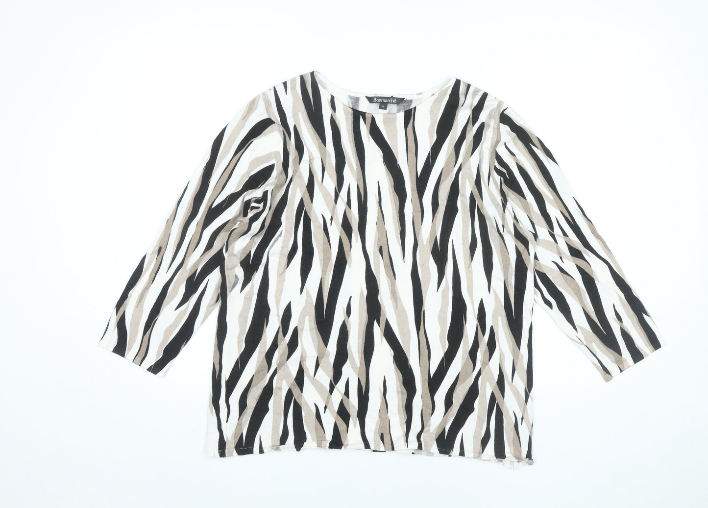 Bonmarché Women’s Multicoloured Animal Print Pullover Jumper Size 16