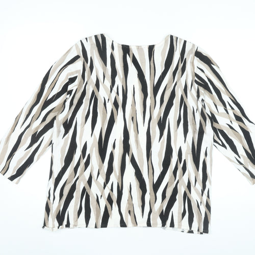 Bonmarché Women’s Multicoloured Animal Print Pullover Jumper Size 16