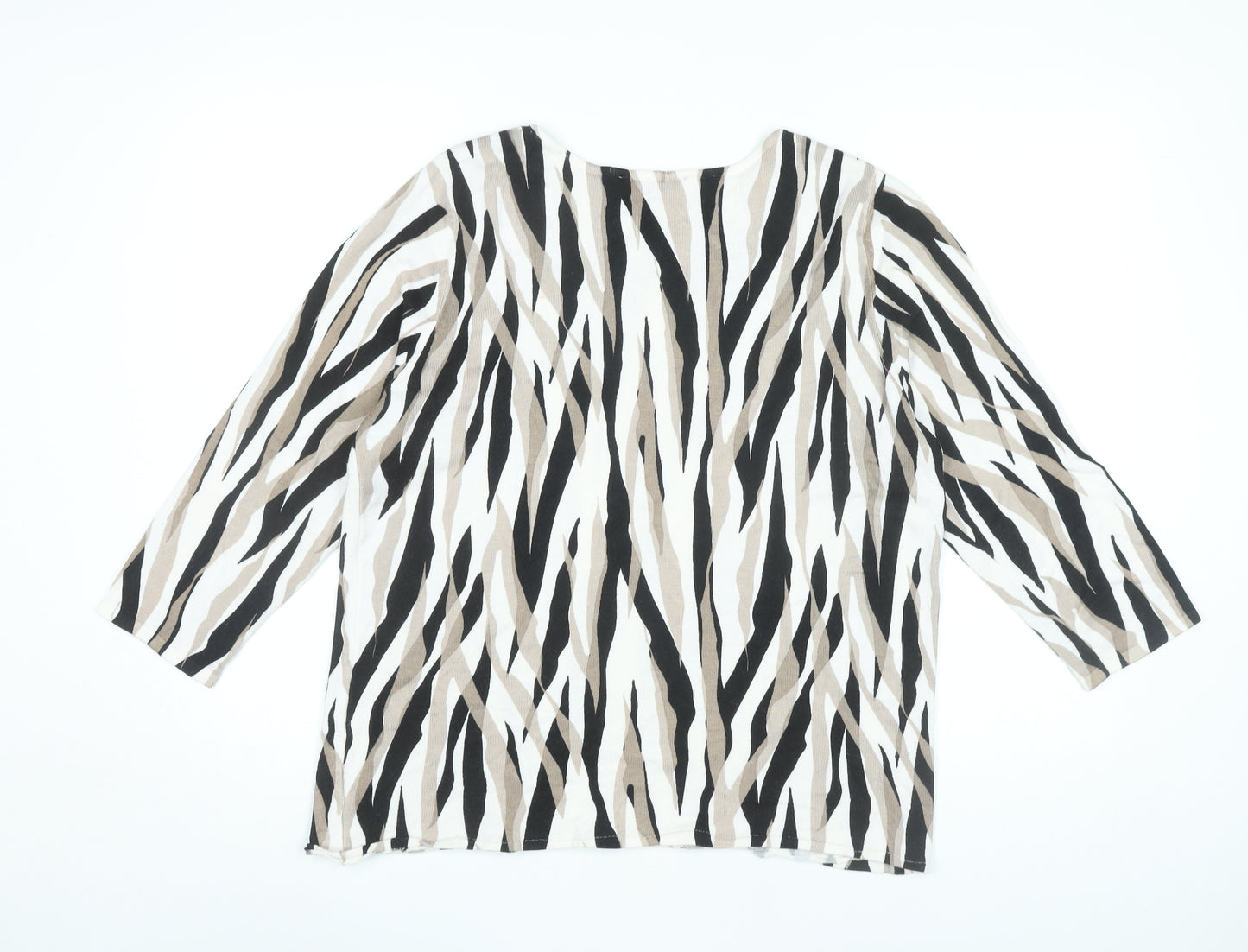 Bonmarché Women’s Multicoloured Animal Print Pullover Jumper Size 16